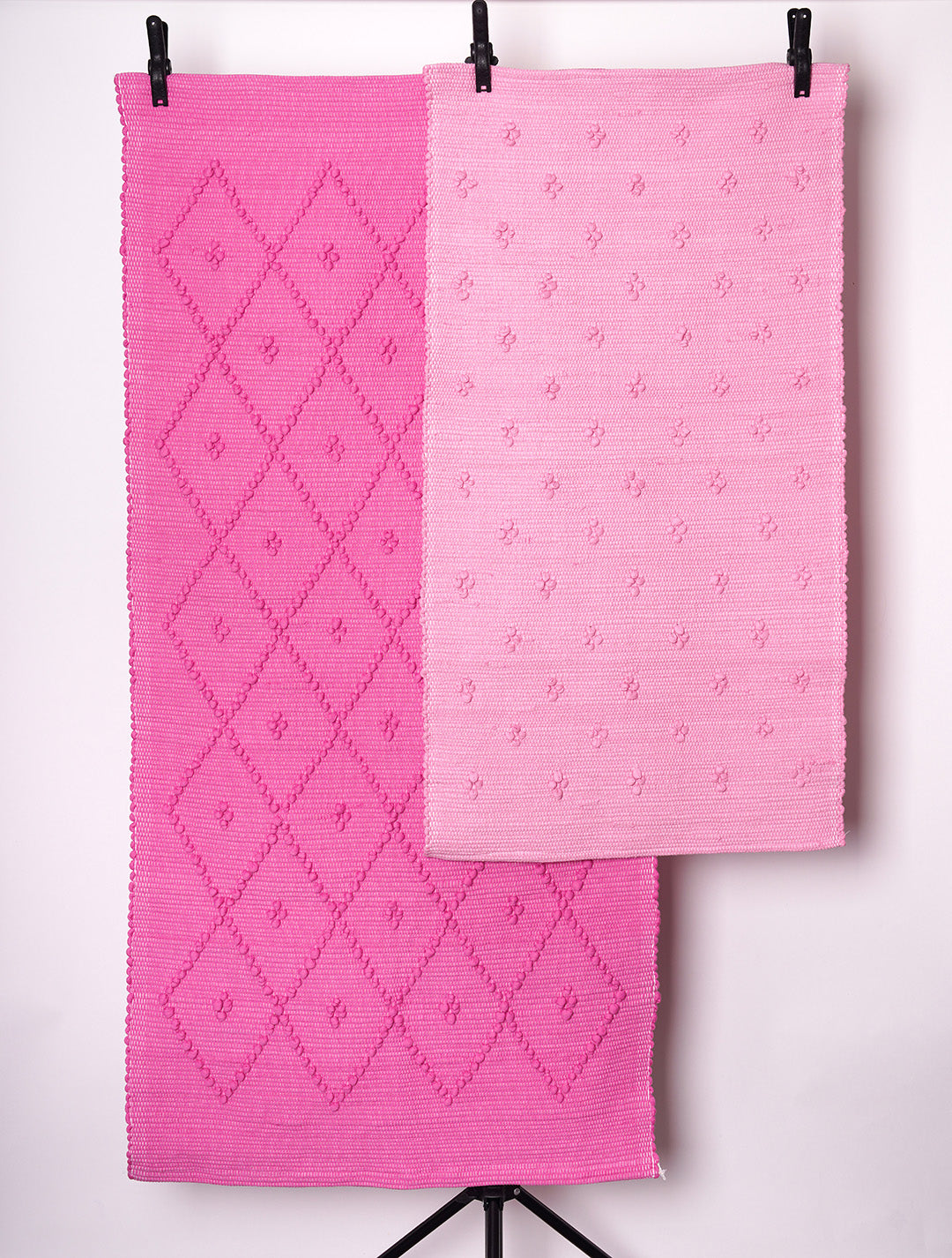 Cotton Bath Mat - Cerise Pink - LARGE