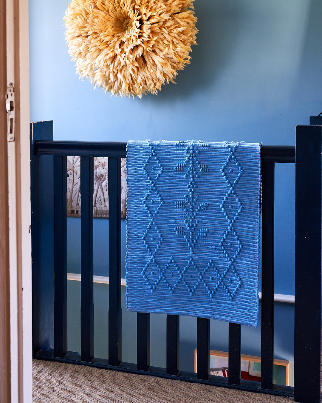 Cotton Bath Mat - Bright Blue, Standard