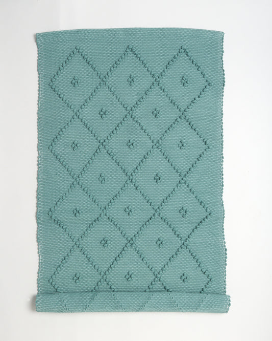Cotton Bath Mat - Dark Aqua Green, Standard