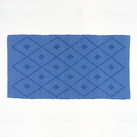 Cotton Bath Mat - Cobalt Blue - LARGE