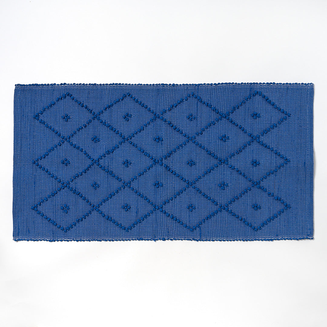 Cotton Bath Mat - Mid Blue, Standard