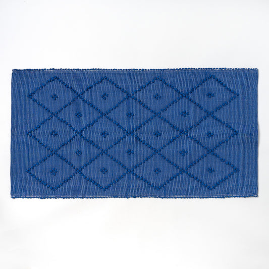 Cotton Bath Mat - Mid Blue, Standard
