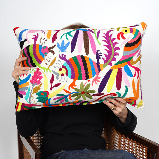Multicoloured Otomi Cushion - 60cmx40cm