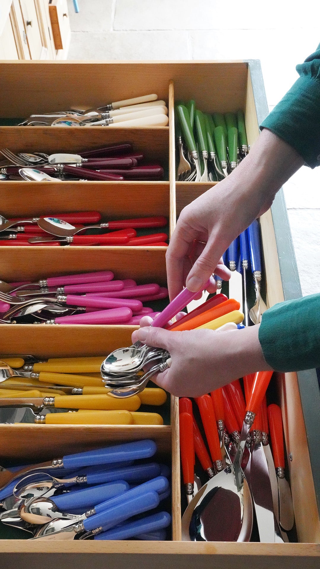 Colourful cutlery