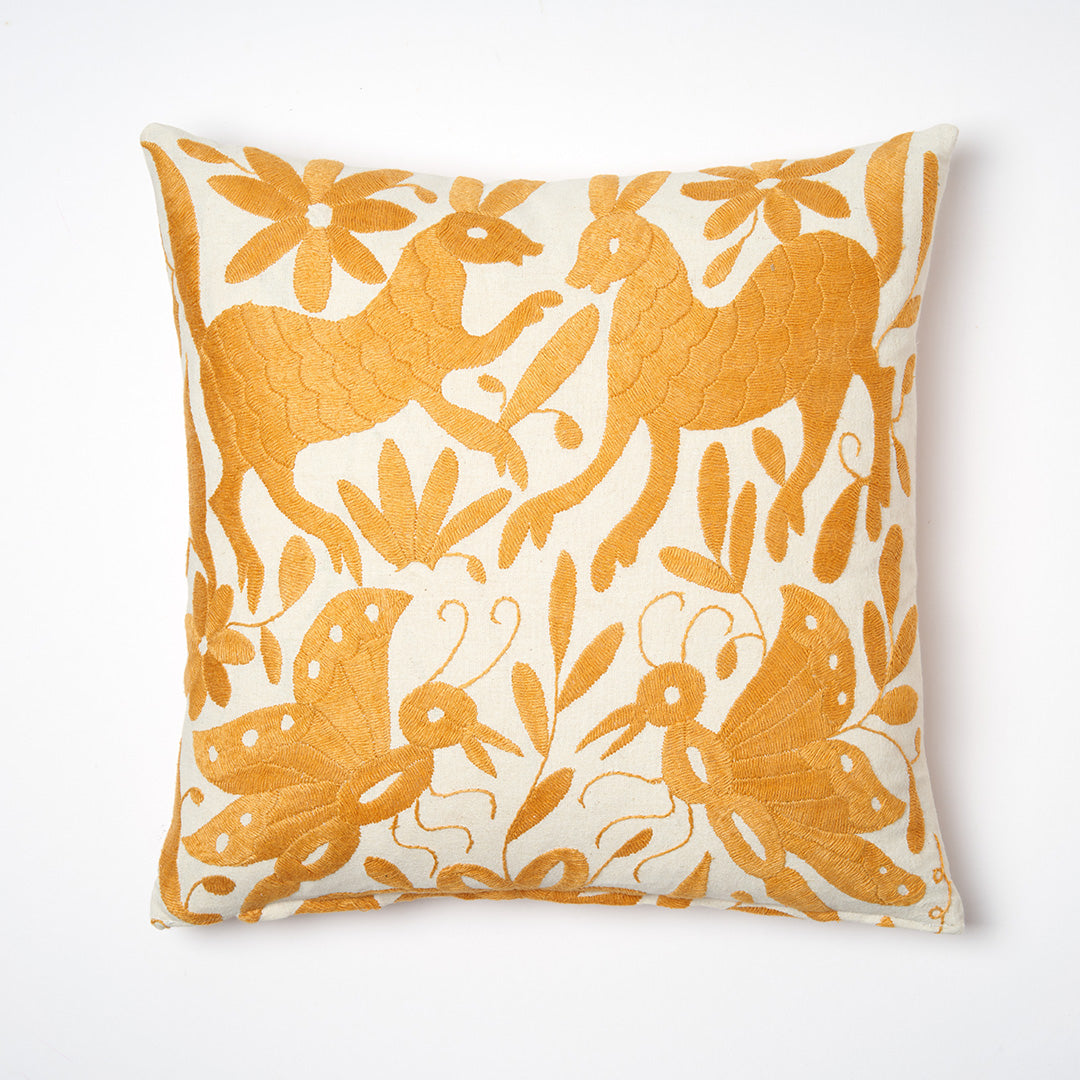 Pale Gold Otomi Cushion - 40cmx40cm