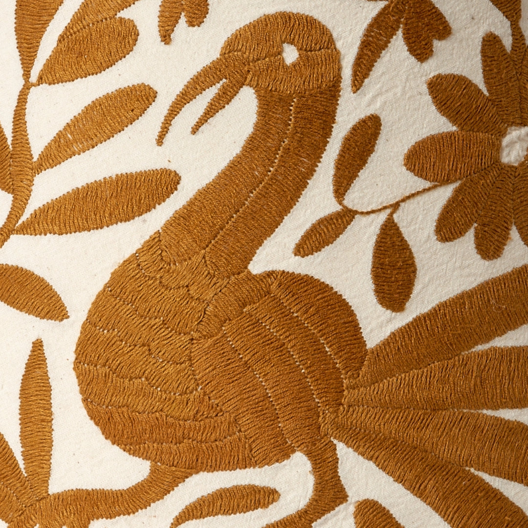 Pale Gold Otomi Retro Lampshade - 35cm diameter