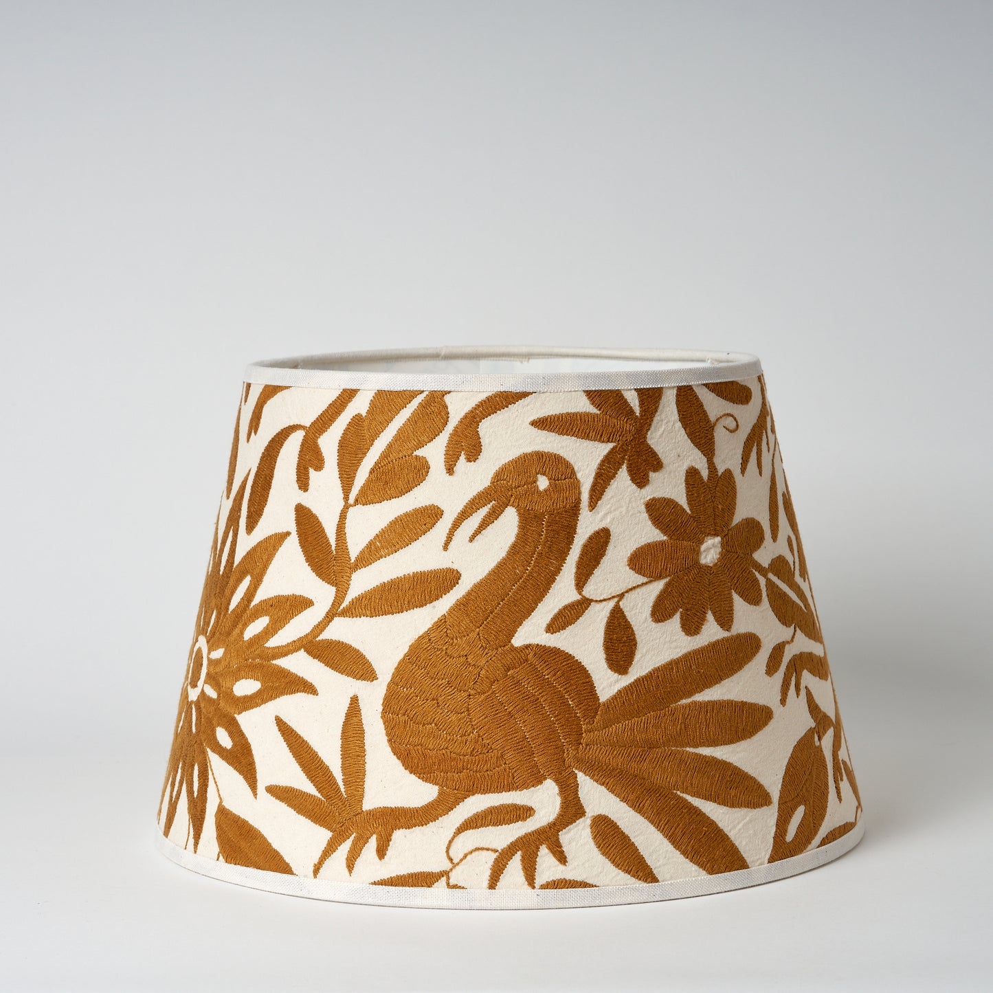 Pale Gold Otomi Retro Lampshade - 35cm diameter