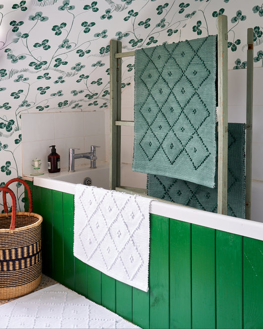 Cotton Bath Mat - Green, Standard