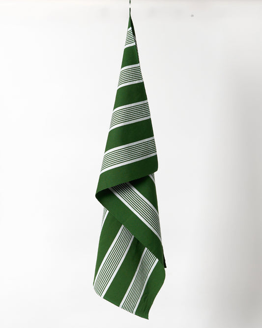 Hand Towel - Green Stripes