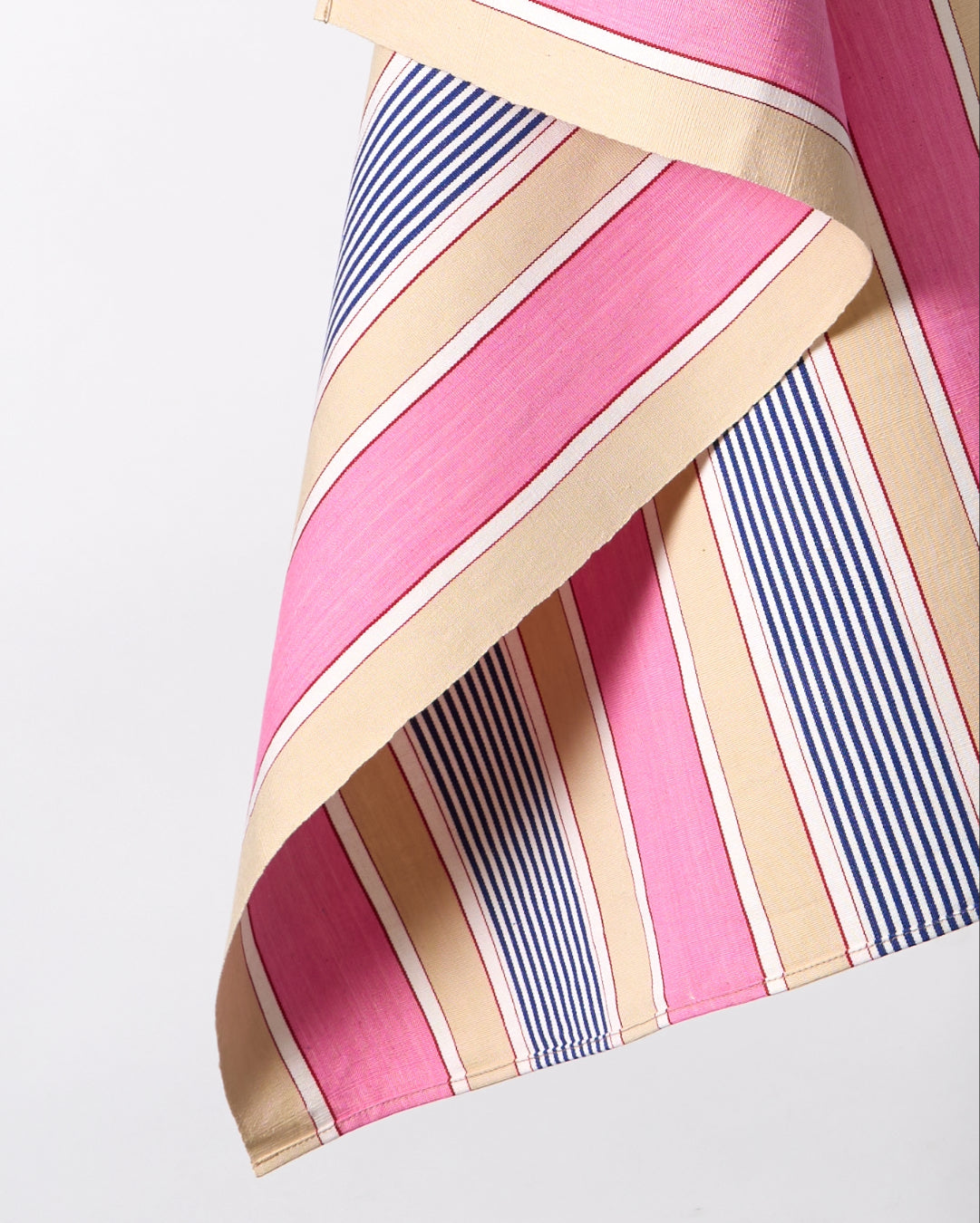 Hand Towel - Pink, Blue and Cream Stripes