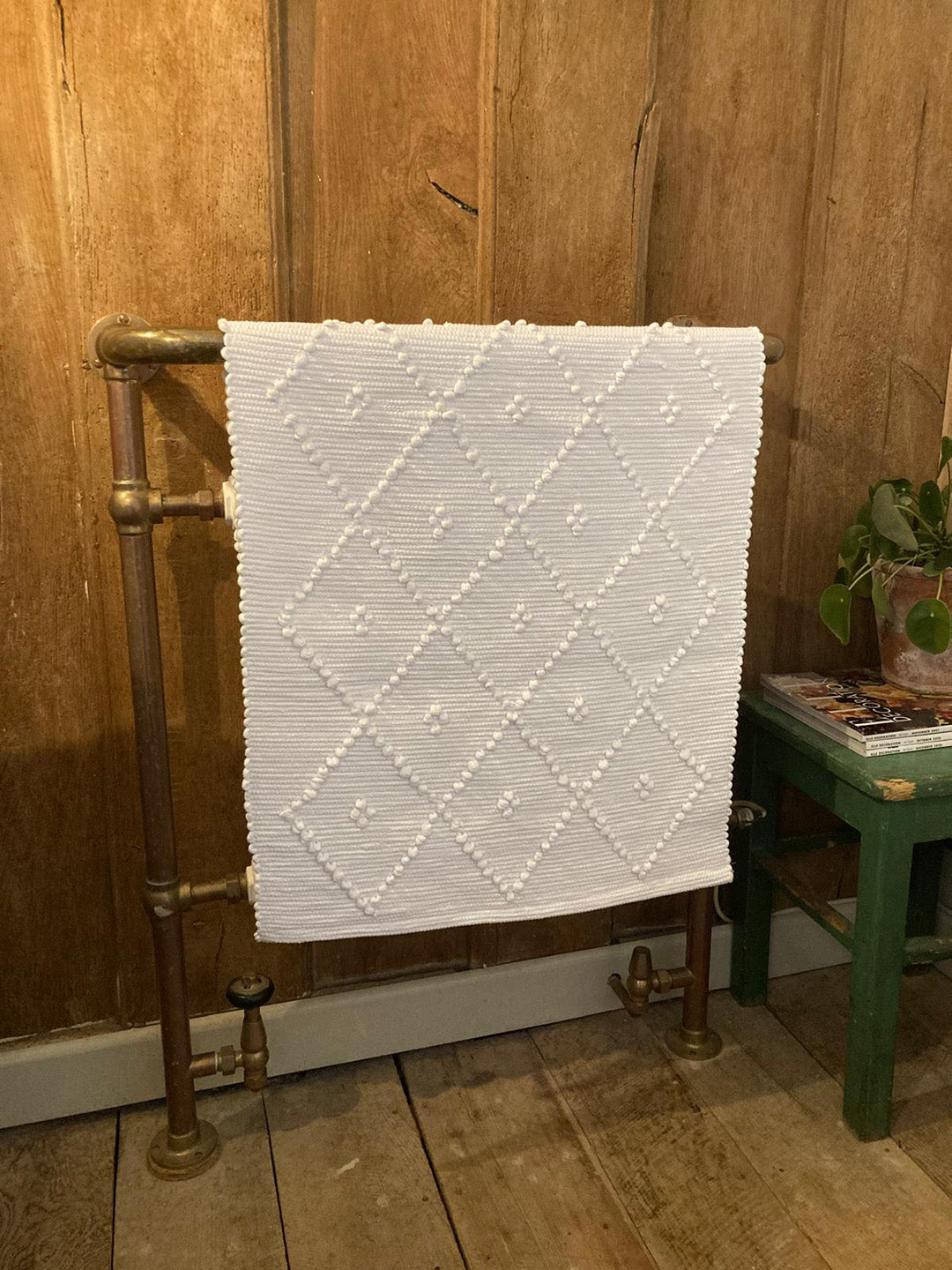 Cotton Bath Mat - Cream, Standard Size
