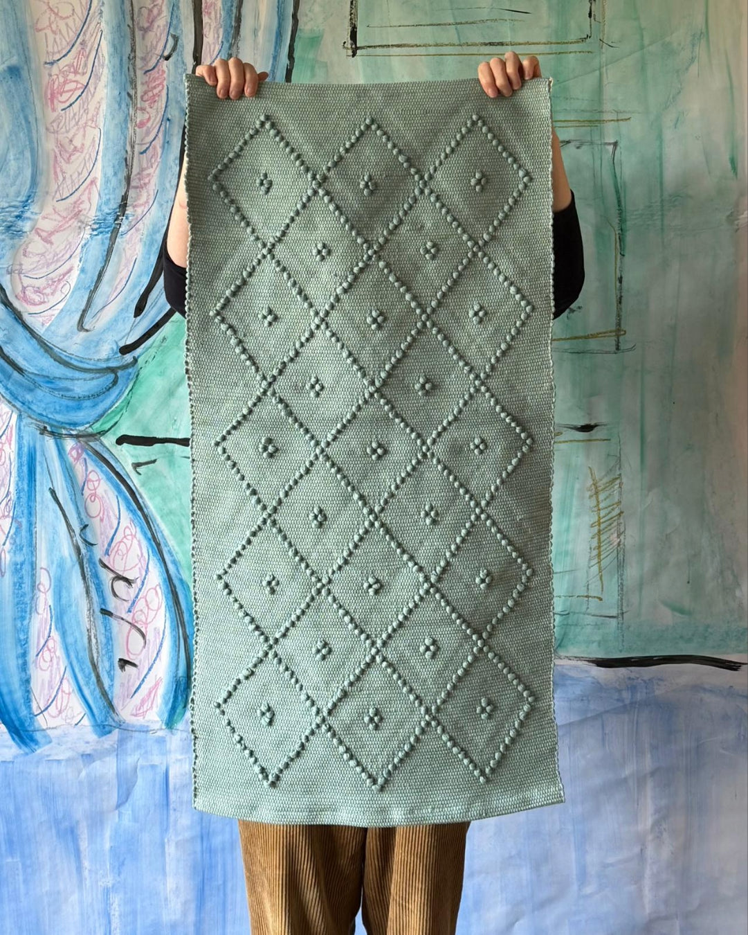 Cotton Bath Mat - Dark Aqua Green, Standard