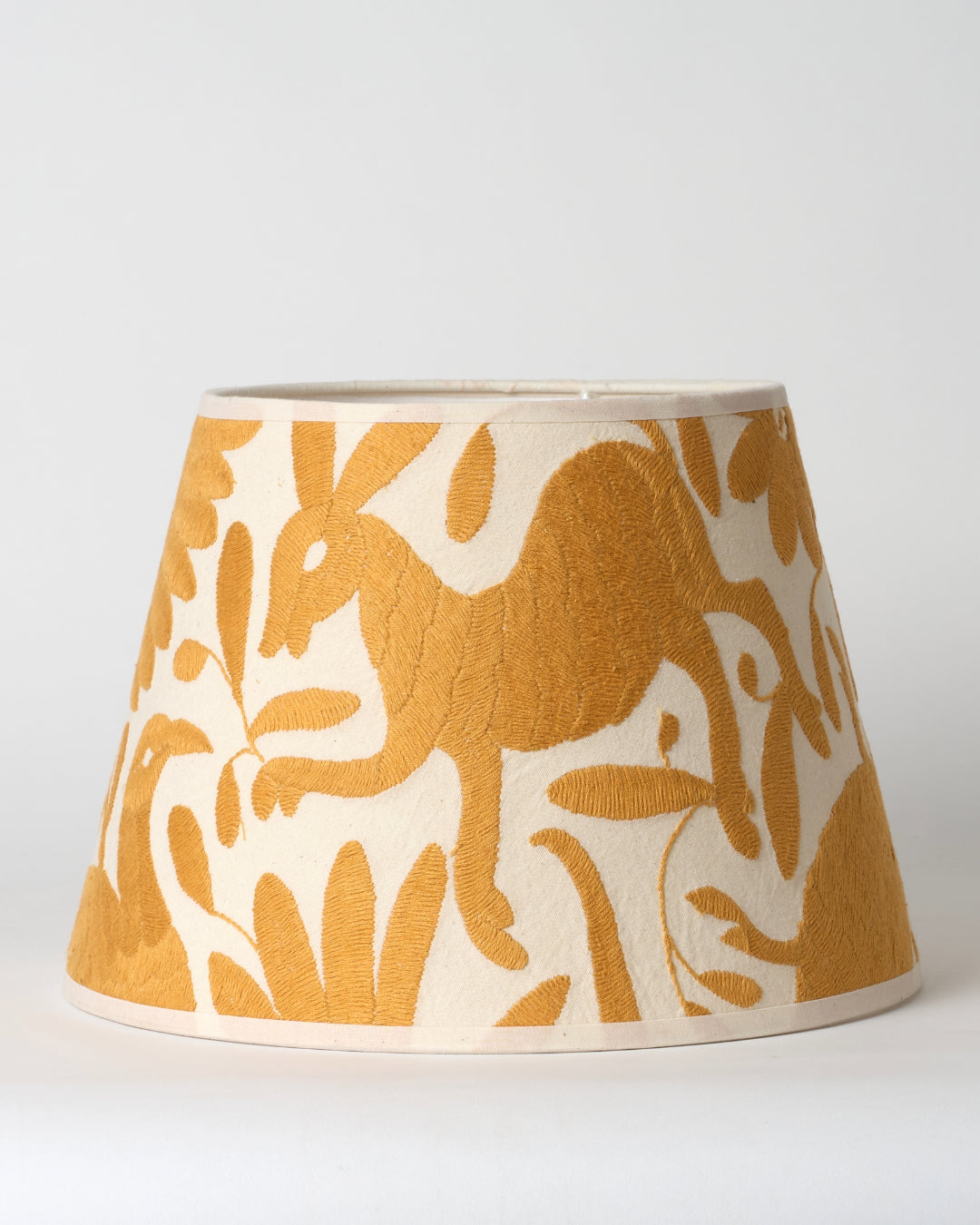 Pale Gold Otomi Retro Lampshade - 30cm diameter