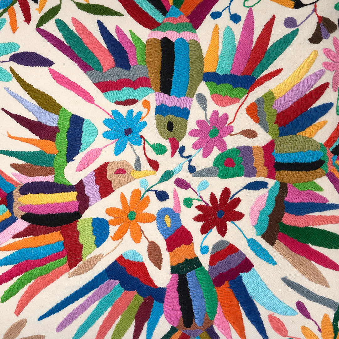 Multicoloured Otomi Cushion - 45cmx45cm