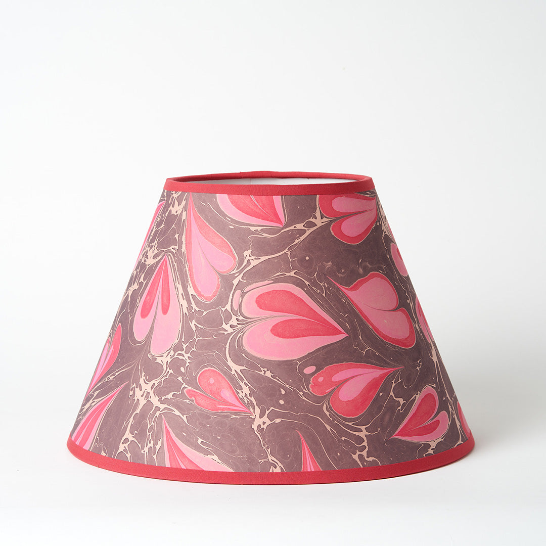 Marbled Paper Lampshade, LOVE - 3 Sizes