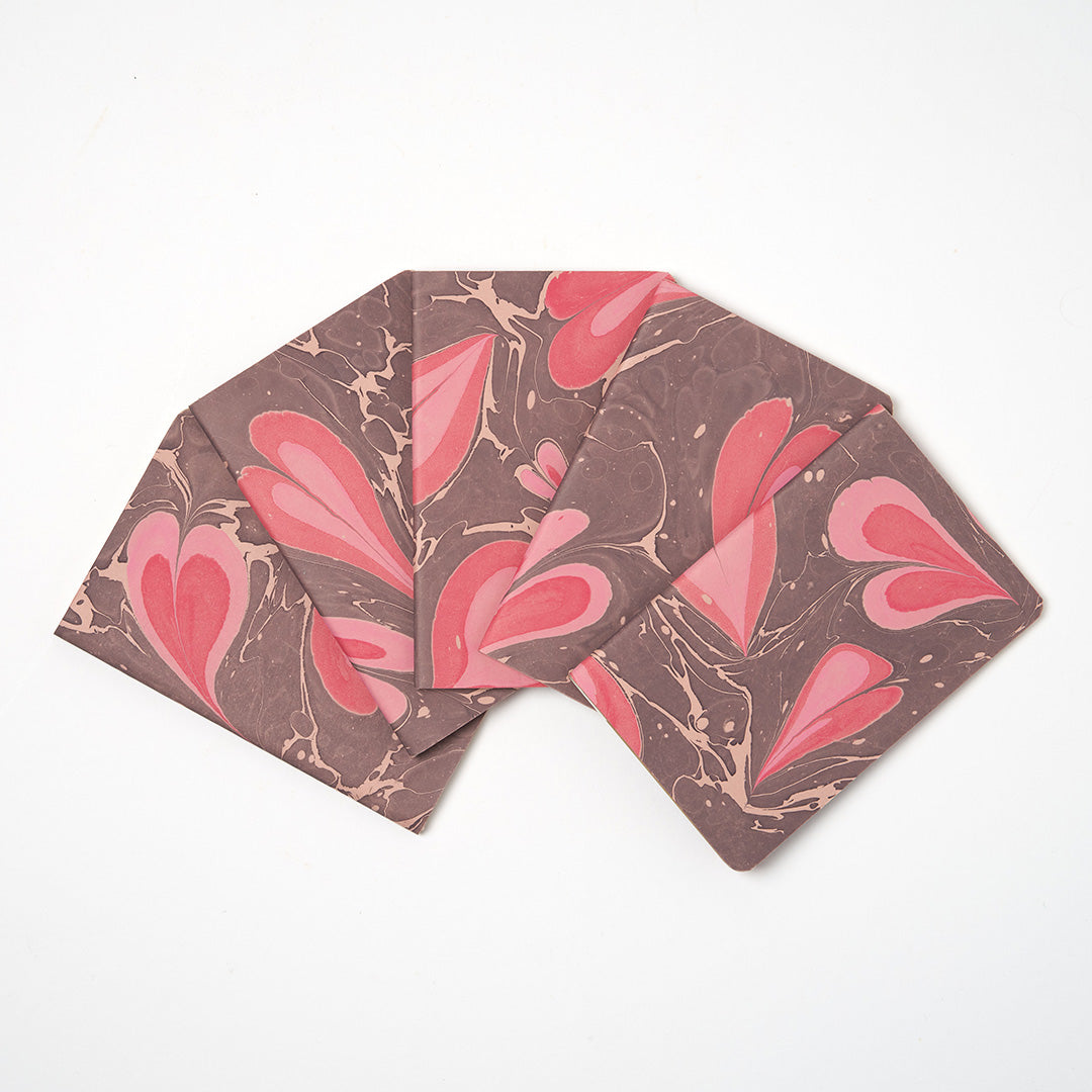 Hand Marbled Notebook - LOVE