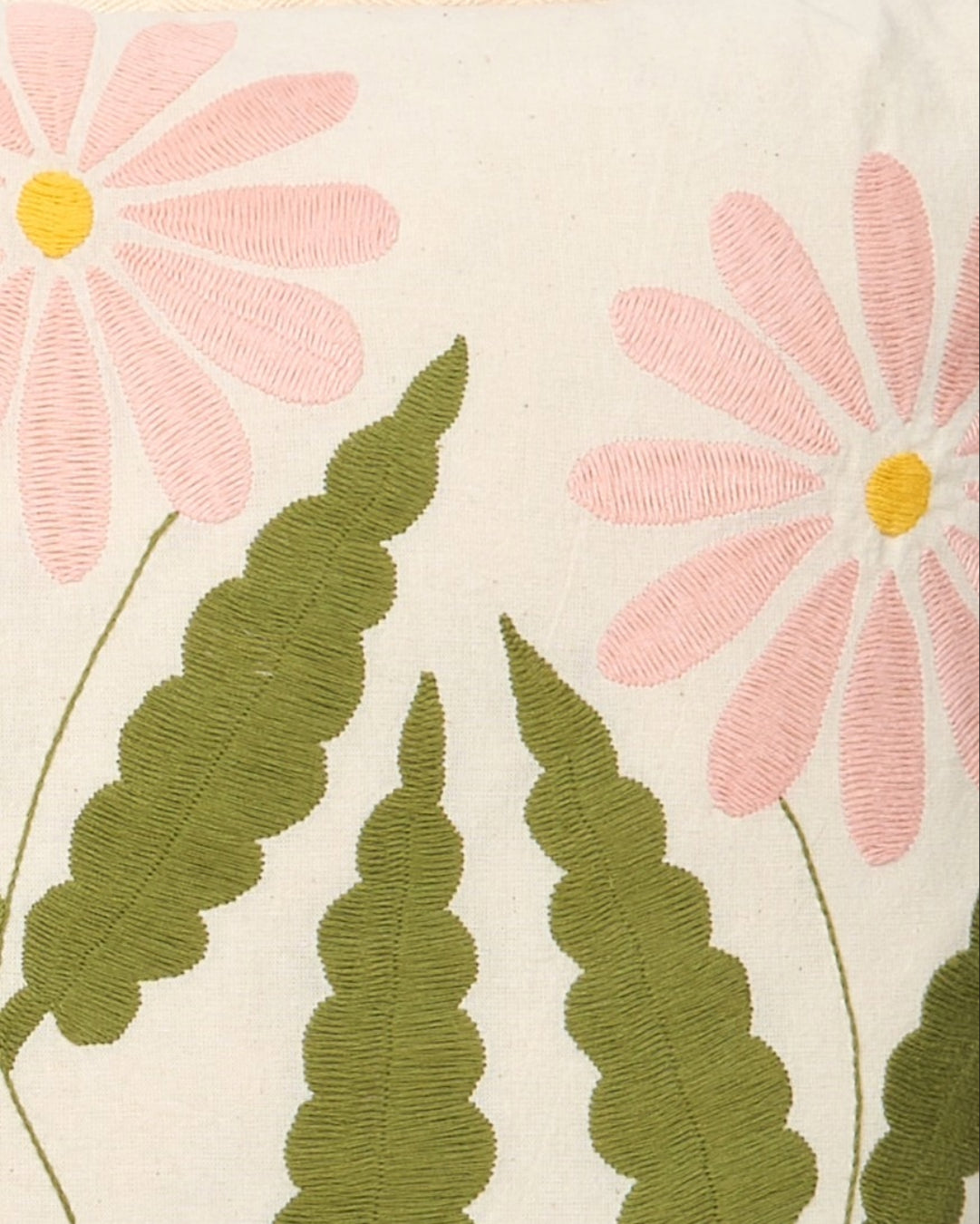 Summer Daisy Blue -  Otomi hand embroidered