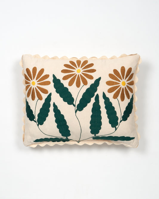 Witer Daisy Gold -  Otomi hand embroidered