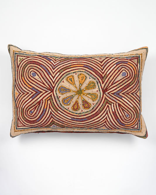 Hand Appliqued Cushion with Embroidery - Large cushion (Copy)