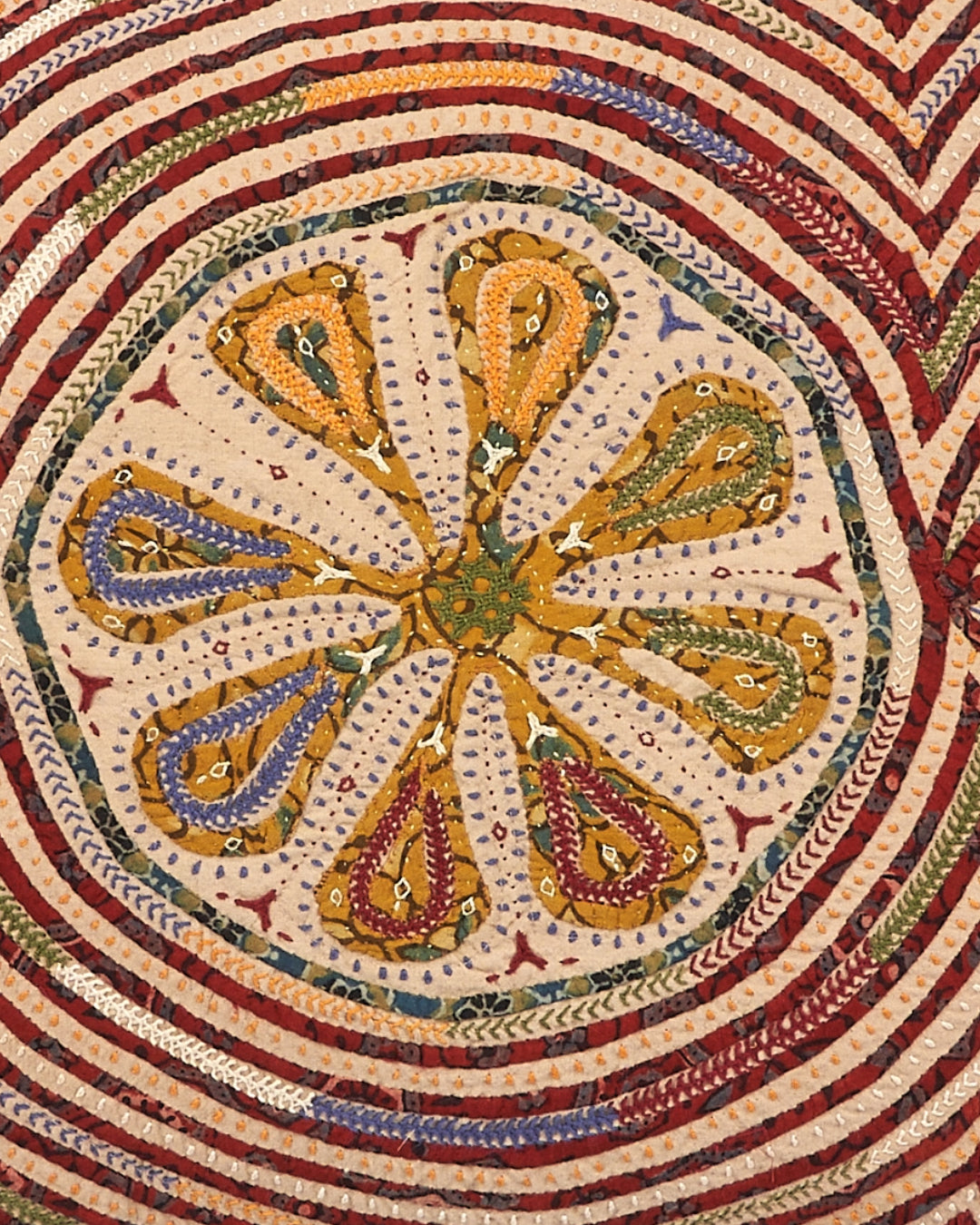 Hand Appliqued Cushion with Embroidery - Large cushion (Copy)