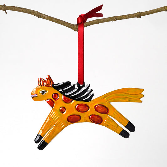 Handmade Tin Decoration - Leaping Horse