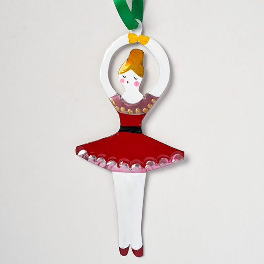 Handmade Tin Decoration - Ballerina