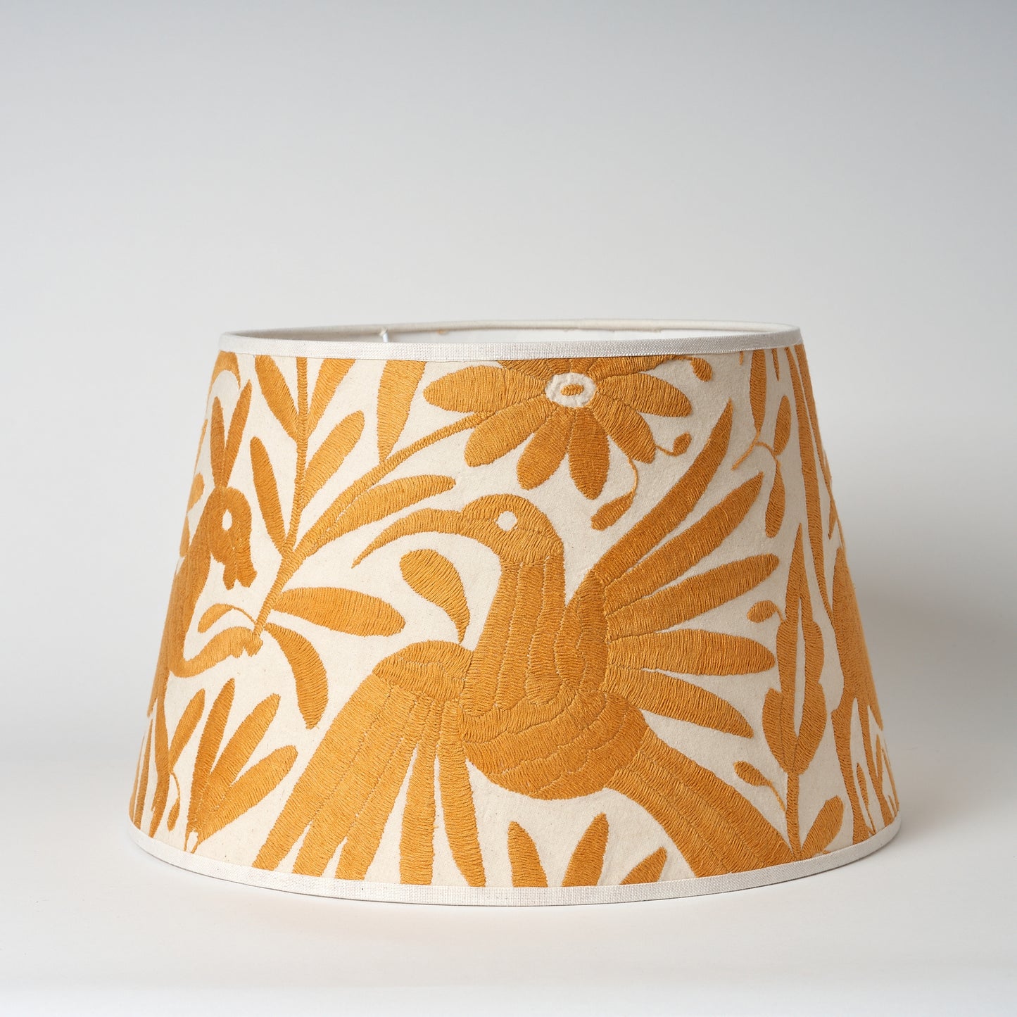 Pale Gold Otomi Retro Lampshade - 41cm diameter