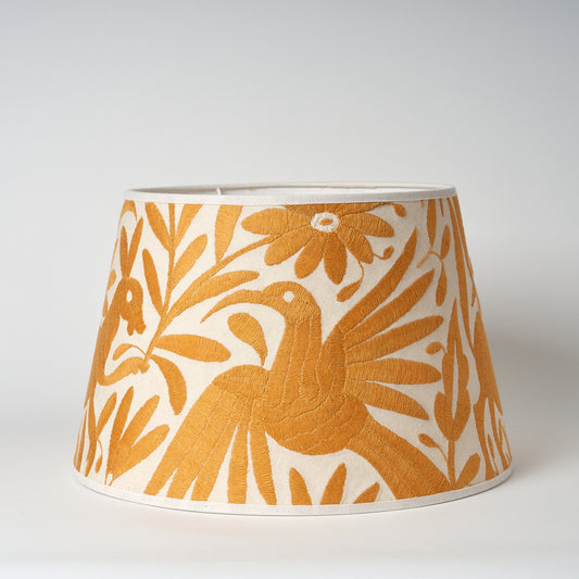 Pale Gold Otomi Retro Lampshade - 41cm diameter