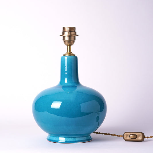 turquoise ceramic table lamp