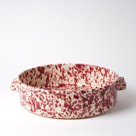 Large Oven dish with Handles - Burgundy