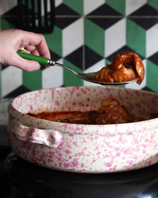 Medium Oven dish with Handles - Pink