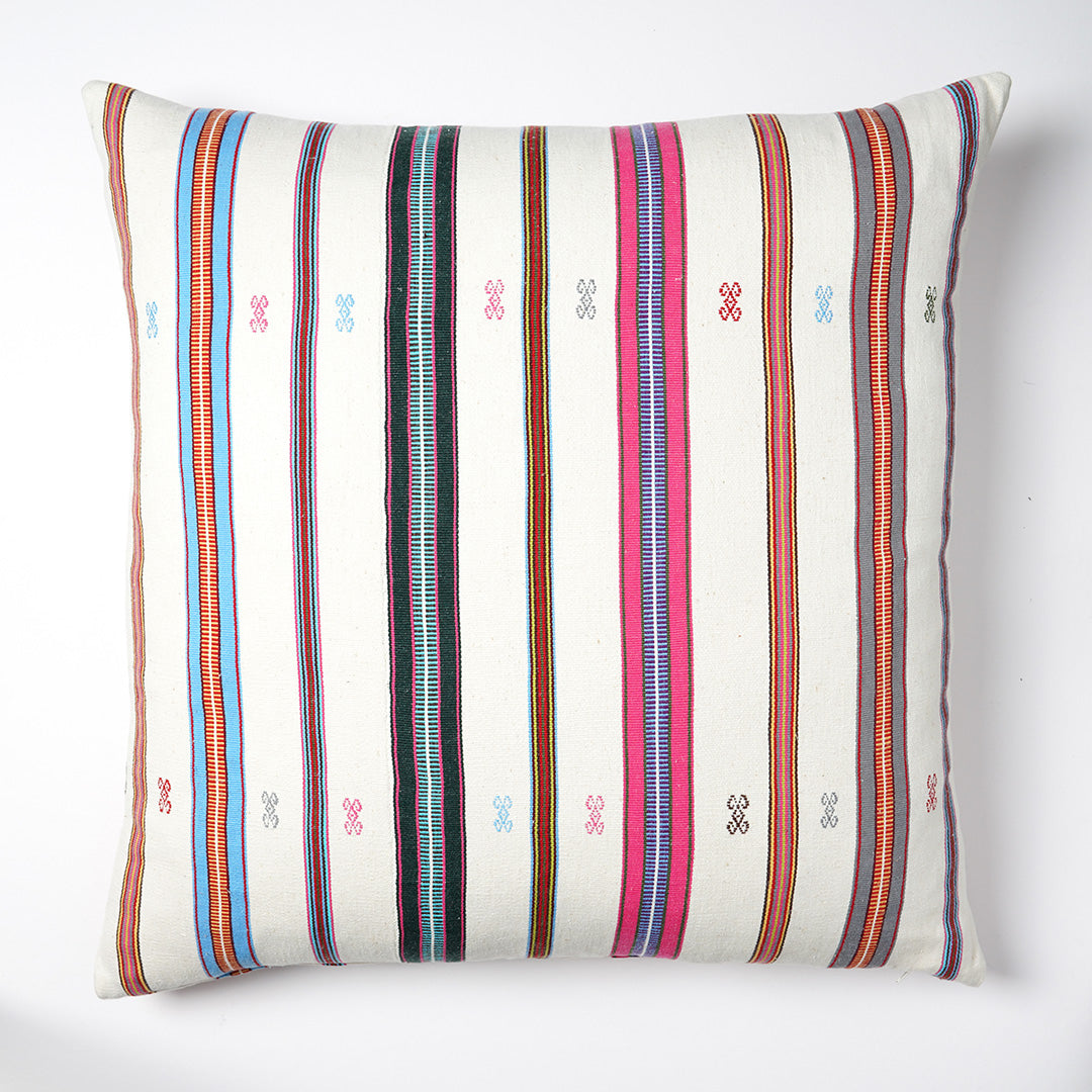 Juanita Hand Woven Striped Cushion - 5 Sizes