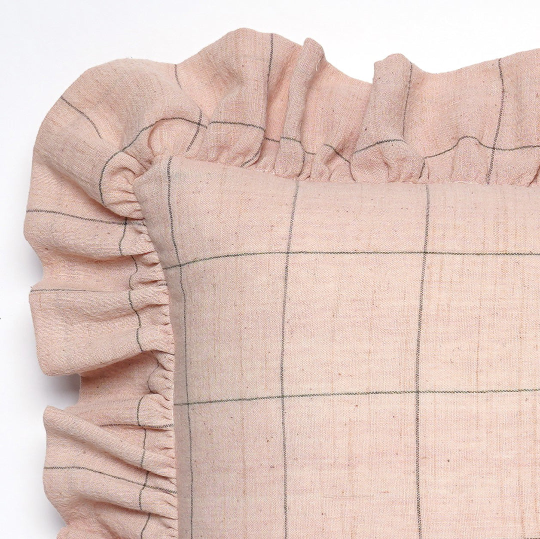 Kala Rama - Hand Woven Cushion with Frill - 4 Sizes