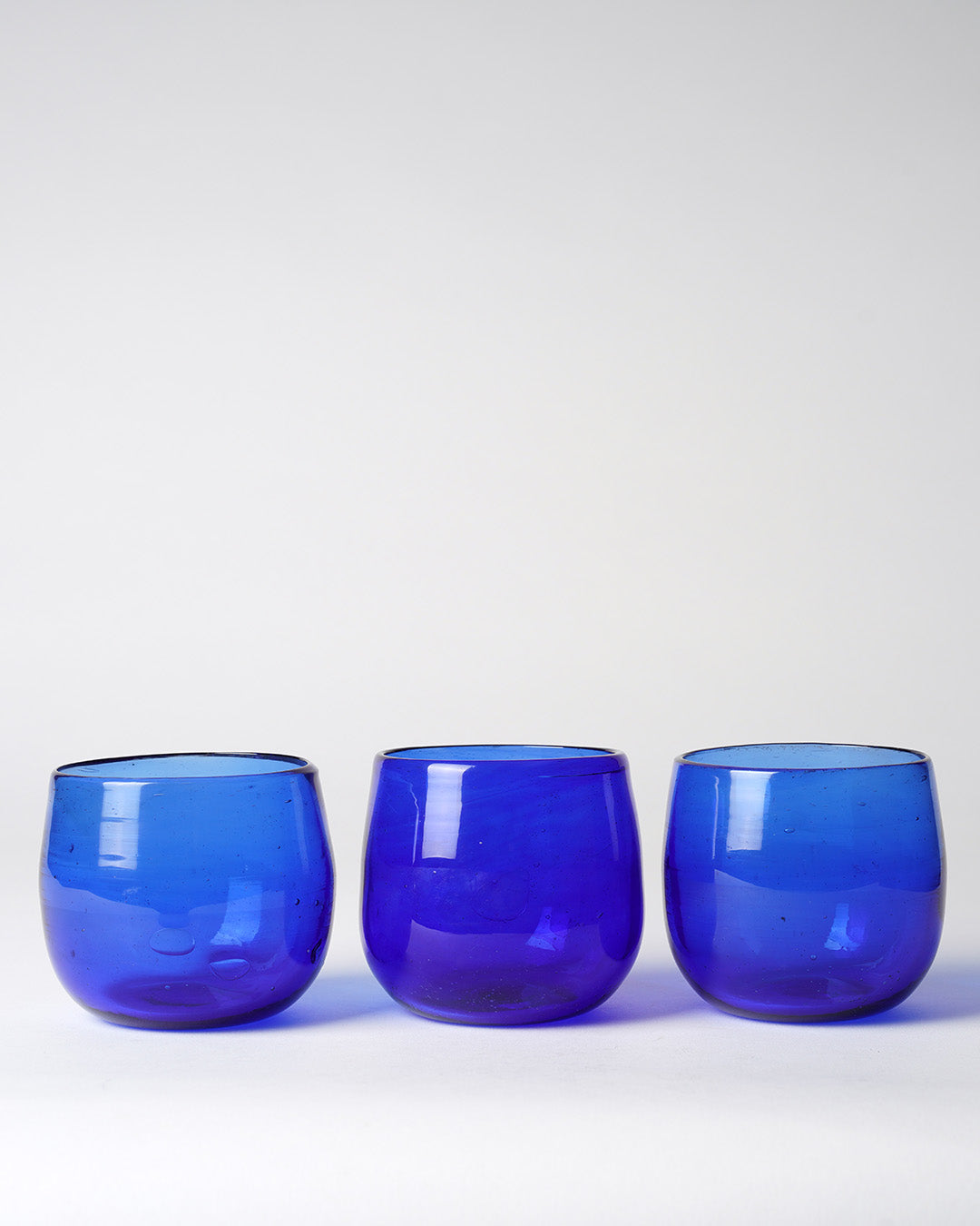 Handblown small Glass Tumbler, Blue