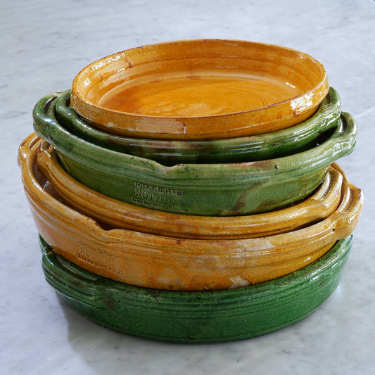 Rustic French Gratin Dish with handles, serves  4 People - CREAM
