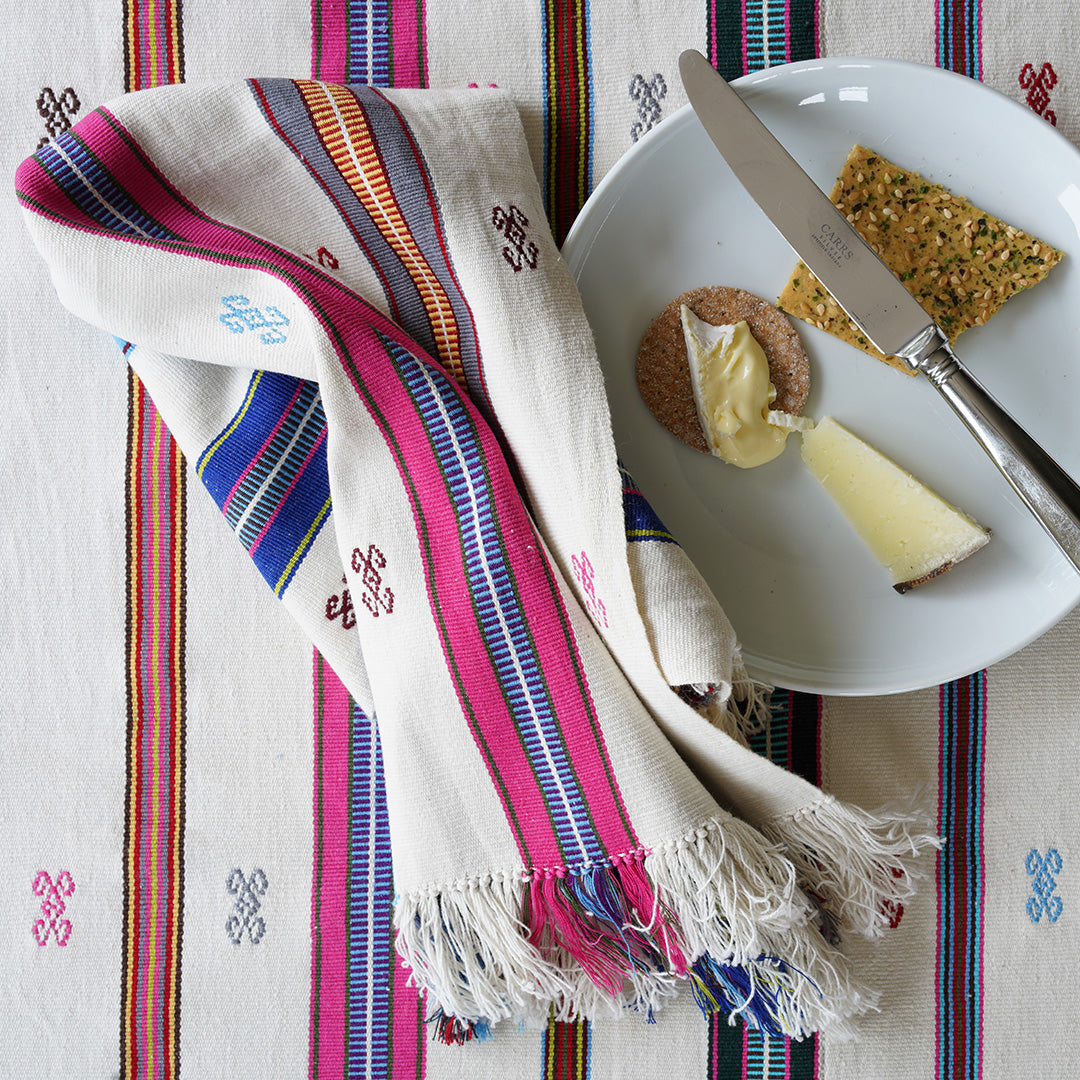 Juanita Hand Woven Marla Napkin/Placemat with Fringing