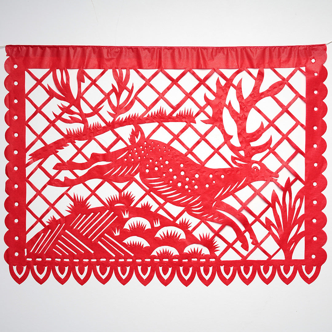 British Wildlife Papercut Bunting - Large, Multicoloured