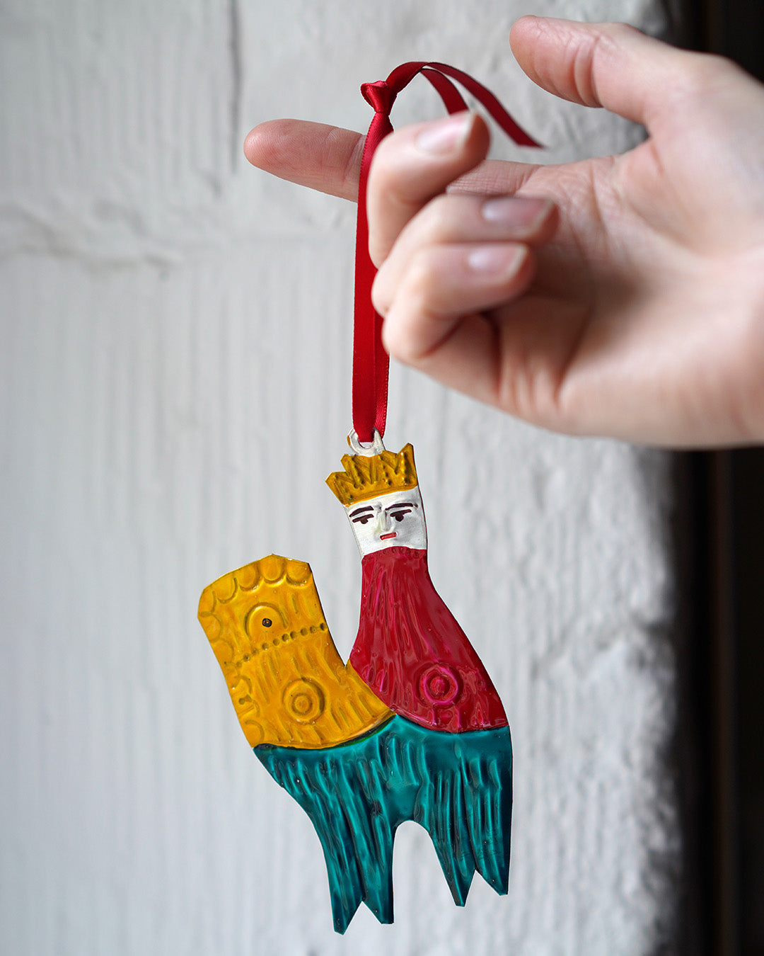 Handmade Tin Decoration - King on a Camel